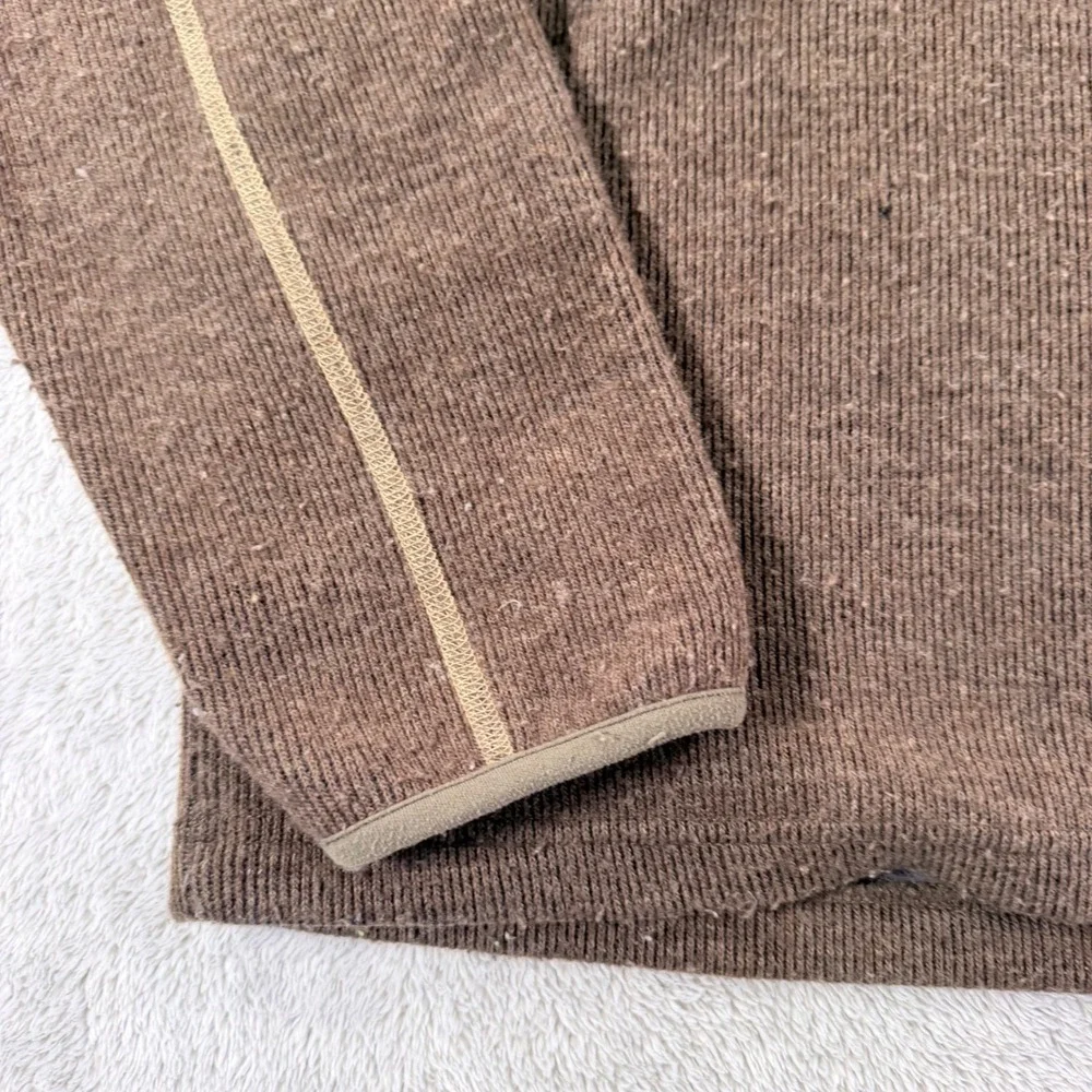Kuhl Interceptr 1/4 Zip Fleece Wool Blend Pullover Gorpcore Mens Large Brown